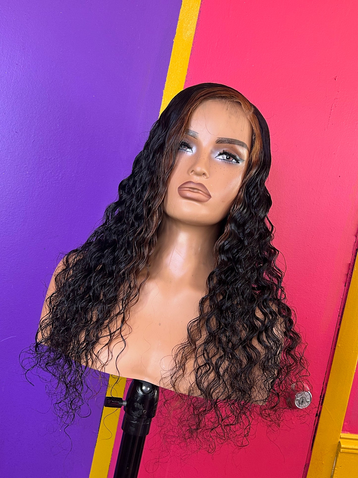 20” 5x5 Deepwave 5x5  Closure Wig